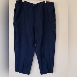 Pure Jill 100% Linen Crop Pants